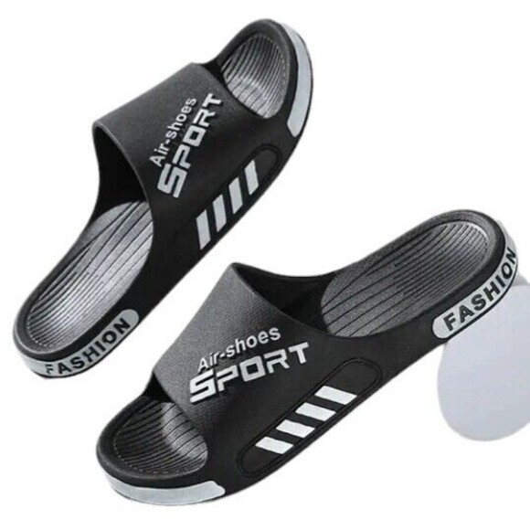 Outdoor Other - Non Slip-SPORT(Shower/Bedroom/Outdoor)-(Slippers)-(Black)-(Size 10.5)-(New)-$25